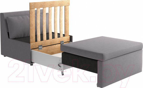 Изображение товара Кресло-кровать Mio Tesoro Такка Fotel 80 Z/F Twist 19 (Grey)