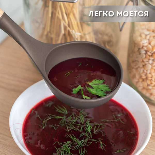 Изображение товара Набор кухонных приборов Daswerk 12в1 /  608195 (серый/коричневый)