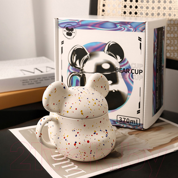 Изображение товара Чашка Merry Bear Home Decor Violent Bear / 30002027 (с крышкой)