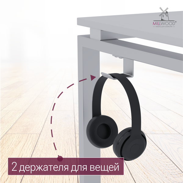 Изображение товара Письменный стол Millwood Лофт Сиэтл ДТ-5 130x70x75 (белый/белый)