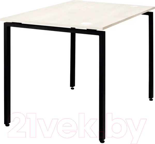 Изображение товара Письменный стол Millwood Лофт Сиэтл ДТ-5 120x70x75 (дуб белый Craft/черный)