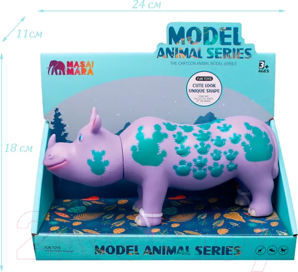 Изображение товара Фигурка игровая Masai Mara Дрими. Носорог / MM206-472