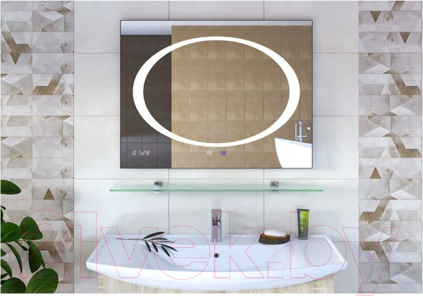 Изображение товара Полка для ванной Vigo Стеклянная 100