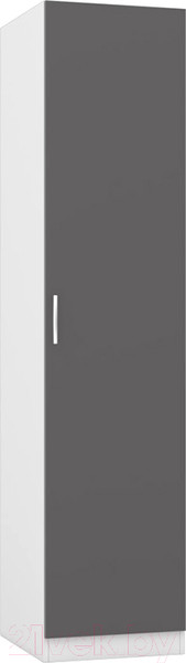 Изображение товара Шкаф-пенал Интермебель Марсель 580 / МР-04 (графит серый)