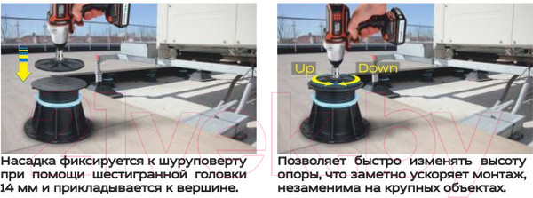 Изображение товара Насадка для регулировки высоты опоры Kronex KRN-TT