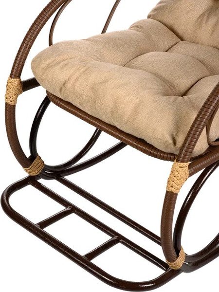 Изображение товара Кресло-качалка BiGarden С подножкой / БГ-КК-К (какао)