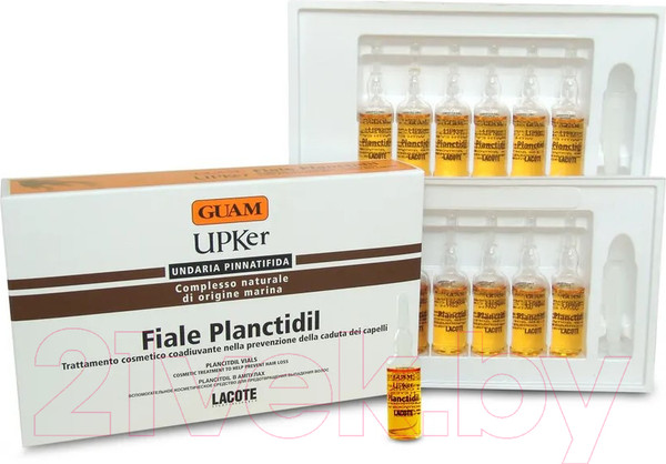 Изображение товара Ампулы для волос Guam Planctidil UPKer От выпадения волос (12x7мл)
