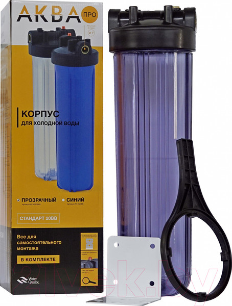 Изображение товара Корпус магистрального фильтра АкваПро 20BB резьба 1" / 426/1