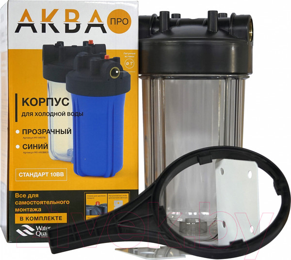 Изображение товара Корпус магистрального фильтра АкваПро 10BB резьба 1" / 403/1