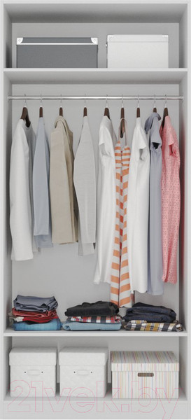 Изображение товара Шкаф Интермебель Марсель 580 / МР-06-B2 (белый софт)