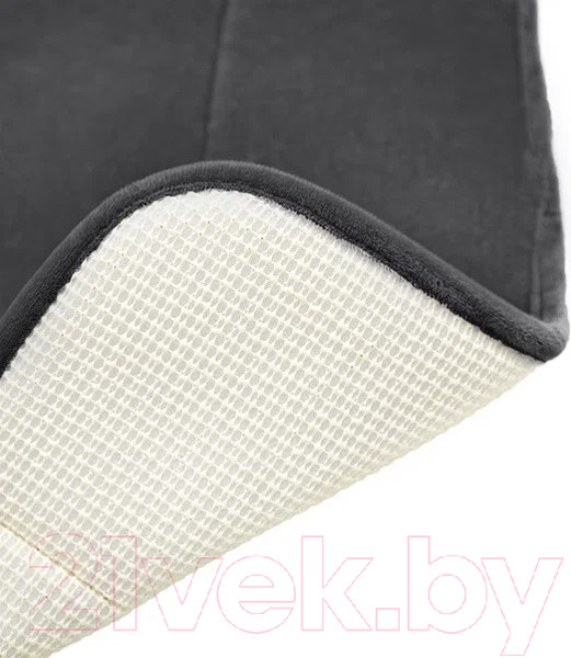 Изображение товара Набор ковриков для ванной и туалета Вилина Велюр / 7174 (черный)