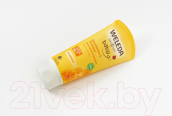 Изображение товара Шампунь детский Weleda С календулой для волос и тела (200мл)