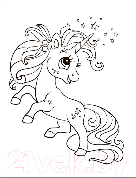 Изображение товара Раскраска Мозаика-Синтез Раскраски для малышей. Единороги / МС13753