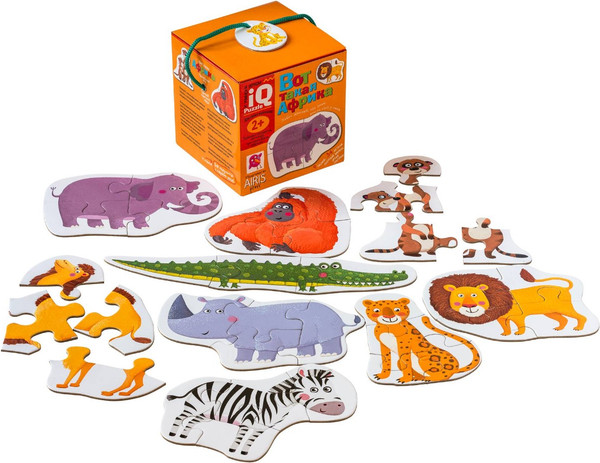 Изображение товара Развивающая игра Айрис-пресс Для самых маленьких 2+. Вот такая Африка / 9785811284115