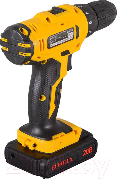 Изображение товара Аккумуляторная дрель-шуруповерт EUROLUX ДА-20/2Li (72/14/52)
