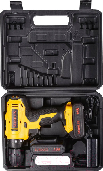 Изображение товара Аккумуляторная дрель-шуруповерт EUROLUX ДА-16/2Li (72/14/51)