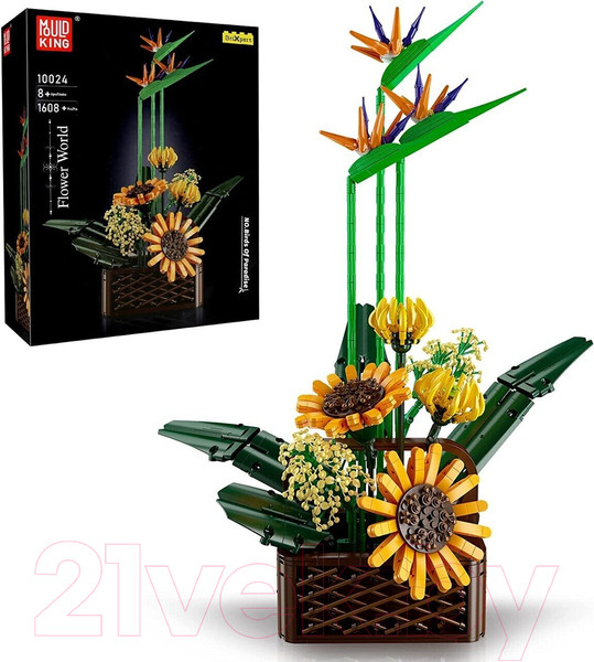 Изображение товара Конструктор Mould King Birds Of Paradise Flower Bouquet / 10024