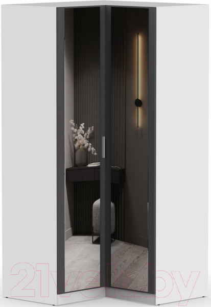 Изображение товара Шкаф Интермебель Марсель 2 зеркала / МР-12 (графит серый)