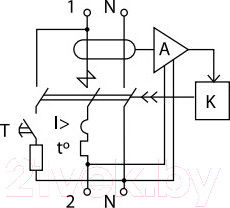 Изображение товара Дифференциальный автомат КС 2Р 16/10 ДА-8