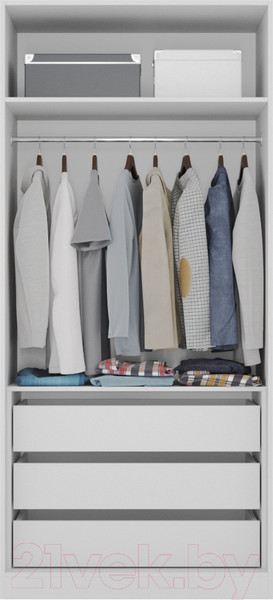 Изображение товара Шкаф Интермебель Марсель 580 / МР-08-MN (луна софт)