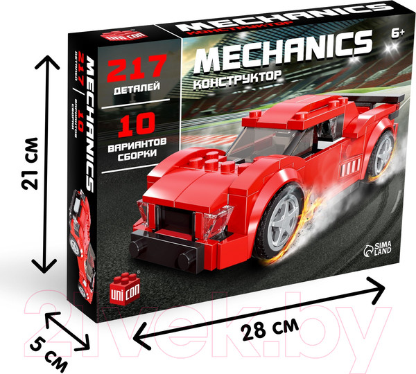 Изображение товара Конструктор Unicon Спорткар 31017 / 9614753 (217эл)