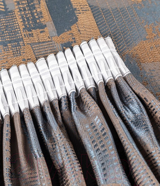 Изображение товара Штора LEGRAND Мегаполис 200x260 / 58120647 (серый/золото)