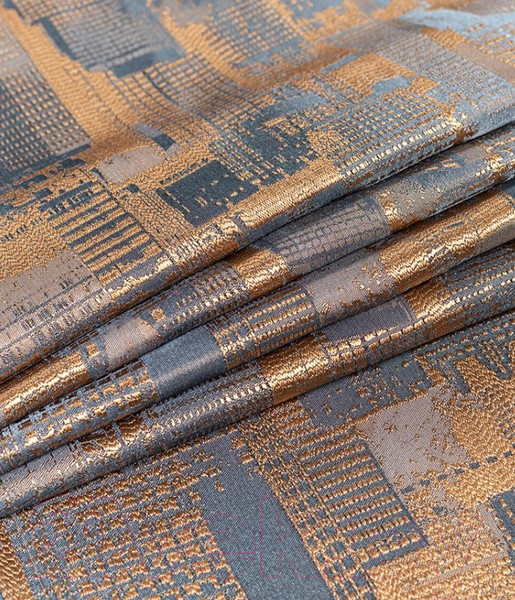 Изображение товара Штора LEGRAND Мегаполис 200x260 / 58120647 (серый/золото)