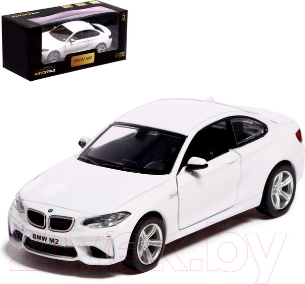 Изображение товара Масштабная модель автомобиля Автоград BMW M2 Coupe 554034_B / 7335820 (белый)
