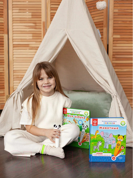 Изображение товара Музыкальная книга BertToys Моя азбука Панда, тигр, собака / 9785604652572