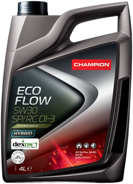Изображение товара Моторное масло Champion Eco Flow 5W30 SP/RC D1-3 / 1049917 (4л)