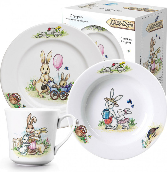 Изображение товара Набор столовой посуды ND Play Кроль-Вилль Мама и малыш / 305710