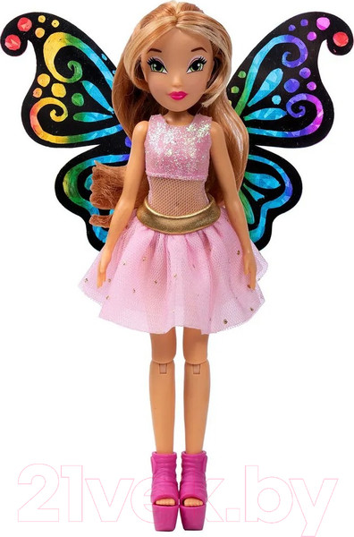Изображение товара Кукла с аксессуарами Witty Toys Winx Club BTW Scratch Art Wings Флора с крыльями / IW01252102