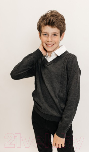 Изображение товара Джемпер детский Isee JS-015 (р-р 40/164-170, темно-серый)