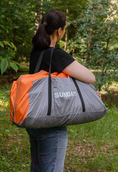 Изображение товара Палатка Sundays ZC-TT020-4P (2+2) (темно-серый/желтый)