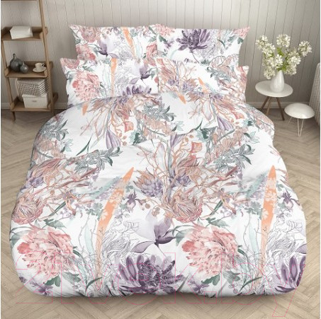 Изображение товара Комплект постельного белья Моё бельё Б 2сп Классик Цветариум / 70084/1