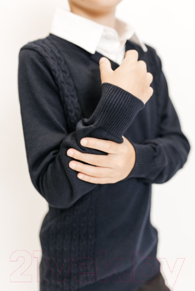 Изображение товара Джемпер детский Isee JS-015 (р-р 32/122-128, темно-синий)