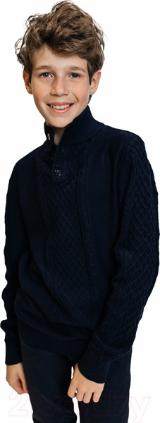 Изображение товара Джемпер детский Isee JS-017 (р-р 32/122-128, темно-синий)