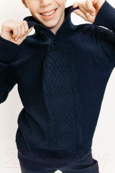 Изображение товара Джемпер детский Isee JS-017 (р-р 32/122-128, темно-синий)