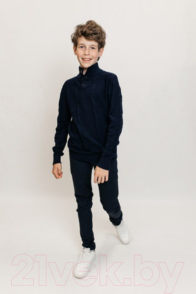 Изображение товара Джемпер детский Isee JS-017 (р-р 32/122-128, темно-синий)