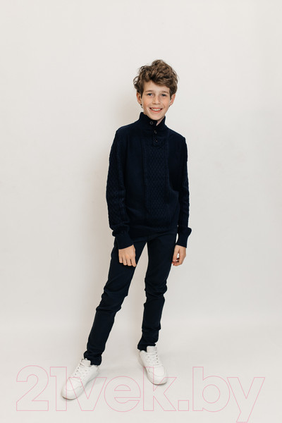Изображение товара Джемпер детский Isee JS-017 (р-р 32/122-128, темно-синий)
