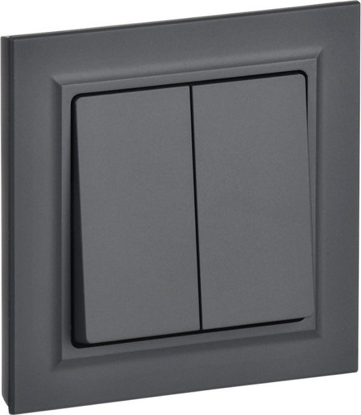 Изображение товара Выключатель IEK Brite BR-V20-0-10-K53-F (графит)