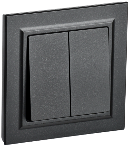 Изображение товара Выключатель IEK Brite BR-V20-0-10-K02-F (черный)