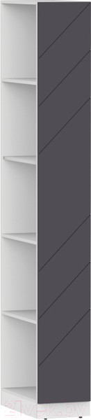 Изображение товара Стеллаж Интермебель Марсель 420 / МР-13-MN (графит софт)