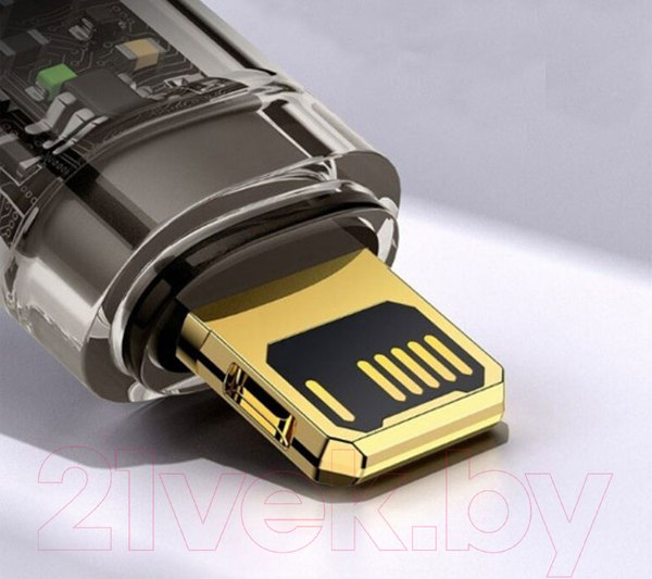 Изображение товара Кабель Baseus Explorer Series Auto Power-Off USB to IP 2.4A / CATS000401 (1м, черный)