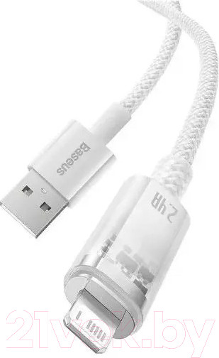 Изображение товара Кабель Baseus Explorer Series USB to iP 2.4A / CATS010102 (2м, белый)