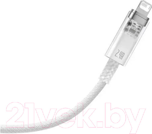 Изображение товара Кабель Baseus Explorer Series USB to iP 2.4A / CATS010102 (2м, белый)