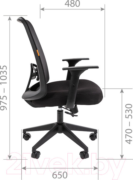 Изображение товара Кресло офисное Chairman 535 LT (черный/серый)