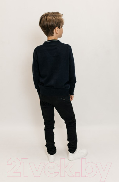 Изображение товара Кардиган детский Isee JS-008 (р-р 34/134-140, темно-синий)