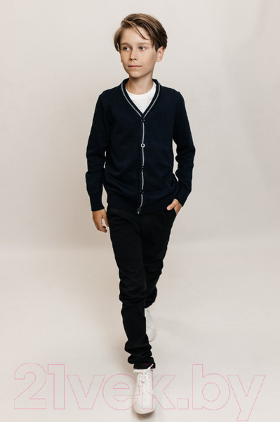 Изображение товара Кардиган детский Isee JS-008 (р-р 38/158-164, темно-синий)