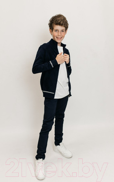 Изображение товара Кофта детская Isee JS-009 (р-р 38/158-164, темно-синий)